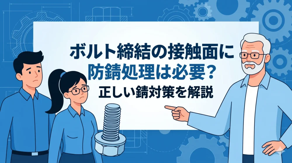 ボルト締結の接触面に防錆処理は必要？機械設計20年以上のエンジニアが教える正しい錆対策とトルク管理