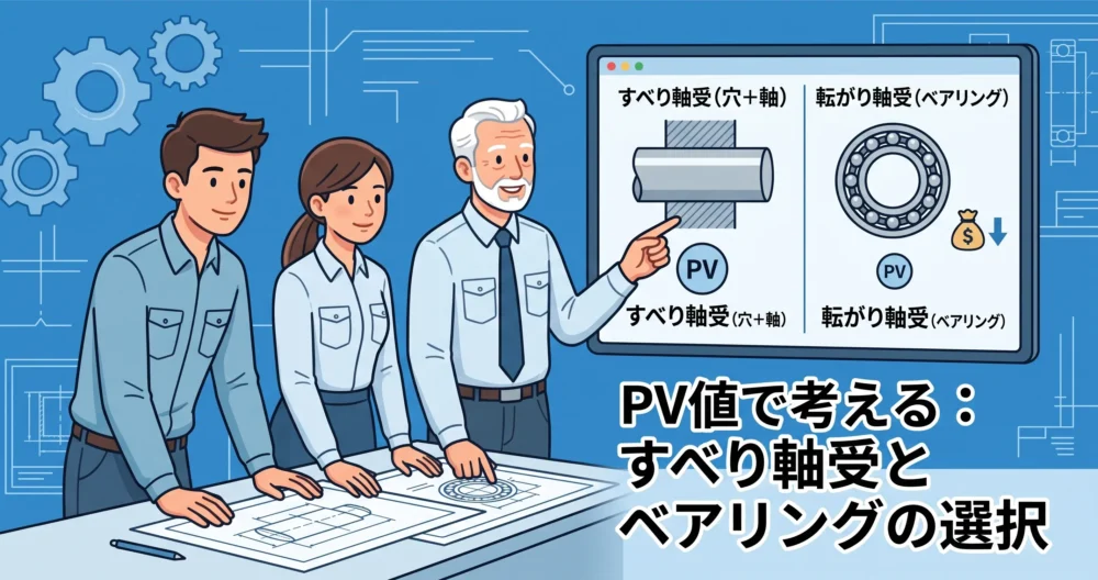 ベアリングを入れるか迷う設計者と、PV値という判断基準