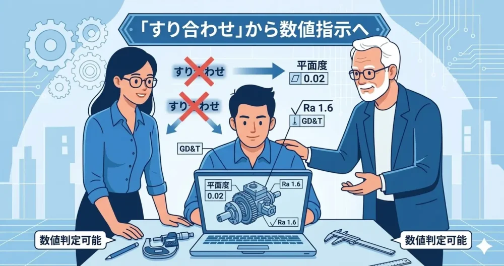 図面は合否の判定基準であることを示すまとめの図解