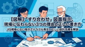 すり合わせ指示が現場に伝わらない理由と正しい書き方の図解