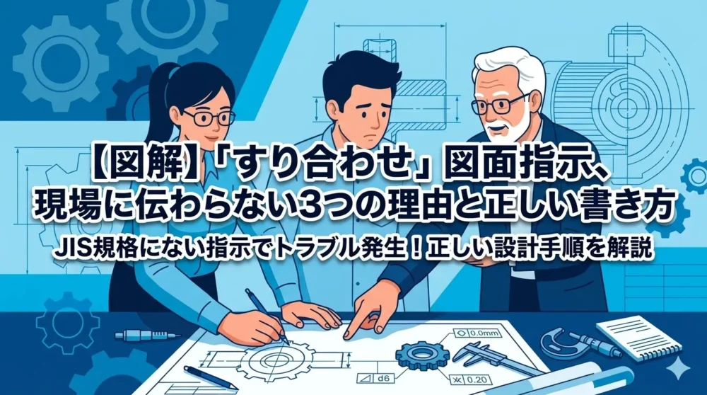すり合わせ指示が現場に伝わらない理由と正しい書き方の図解
