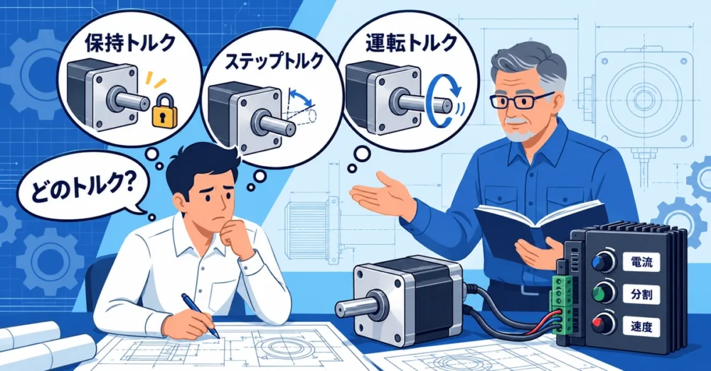 マイクロステップの設定とトルクの違いに迷う若手設計者