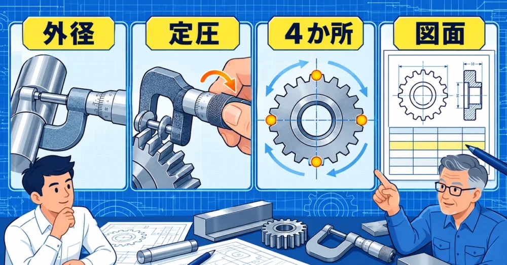 歯厚マイクロメータの定圧測定と点検の要点